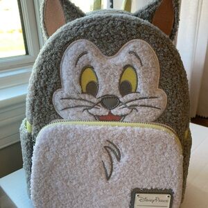 Loungefly Furry Gray and White Kids Backpack